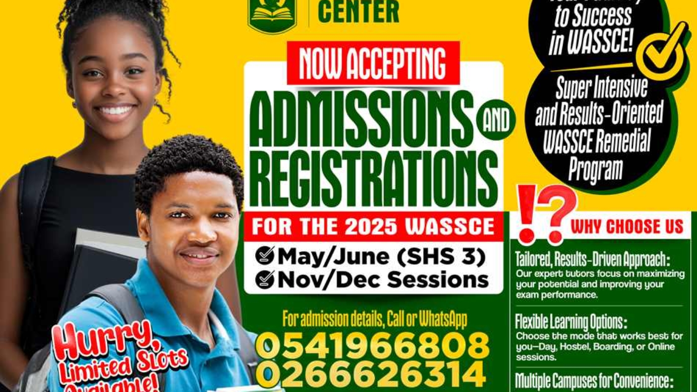 ASM Education Consult Admissions and registrations for 2025 WASSCE Flyer