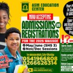 Admissions and Registrations Open for 2025 WASSCE!